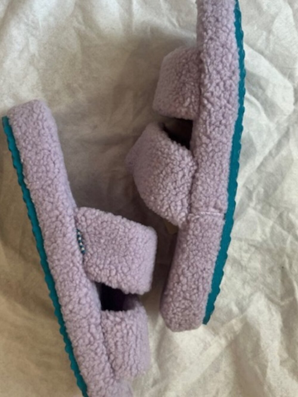 Violet Fluffy Slippers - Women's One-Size